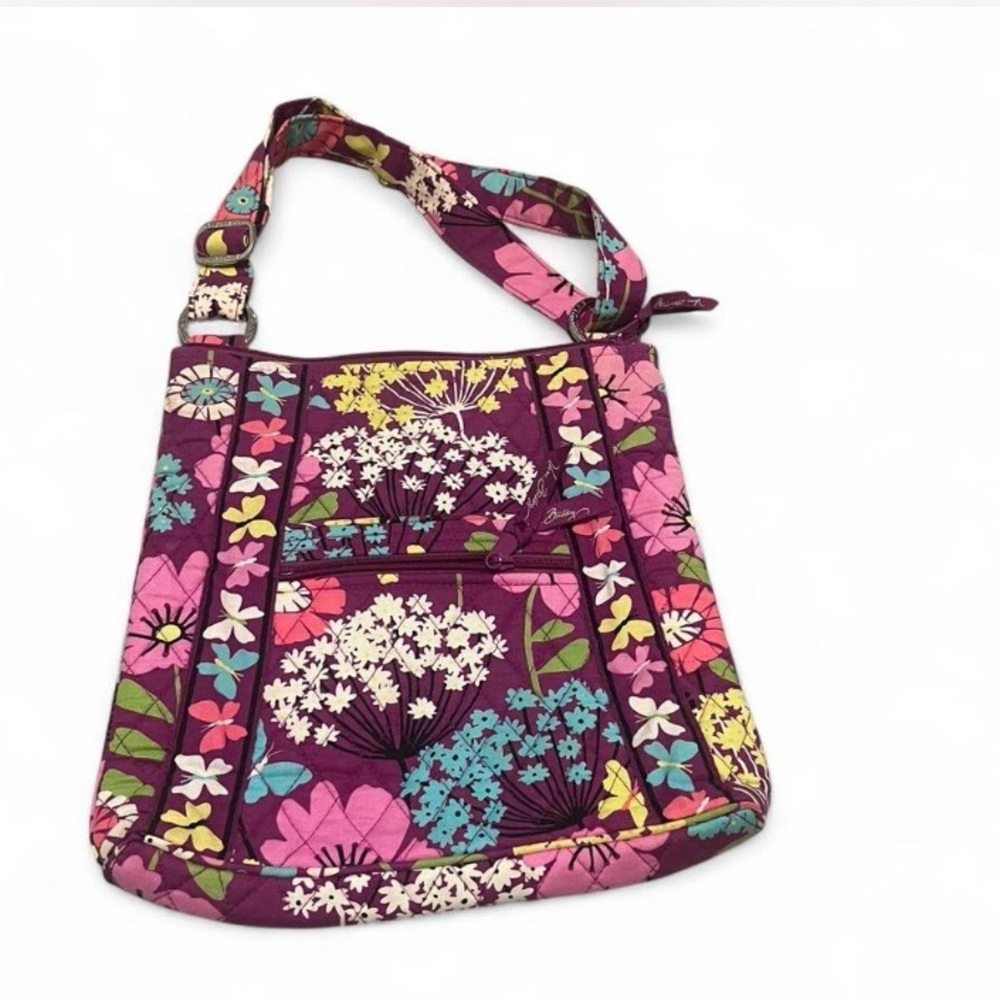 Vera‎ Bradley Purple Floral Crossbody Bag